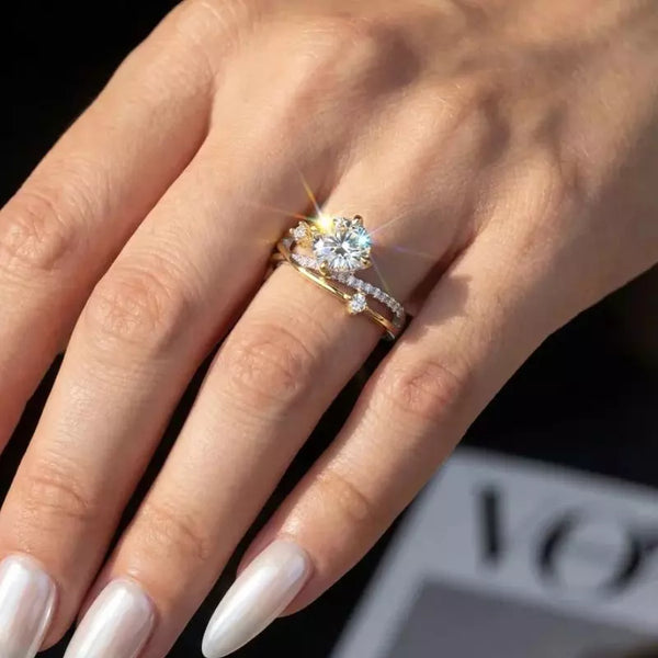 Bague Femme Moissanite Céleste