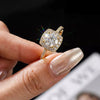Bague Femme Moissanite Doré