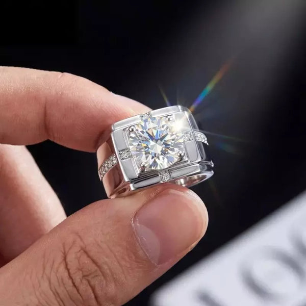 Bague Homme Moissanite Everest