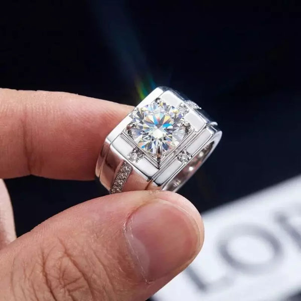 Bague Homme Moissanite 