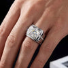 Bague Homme Moissanite Argent