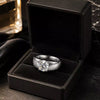Bague Homme Moissanite Solstice Argent