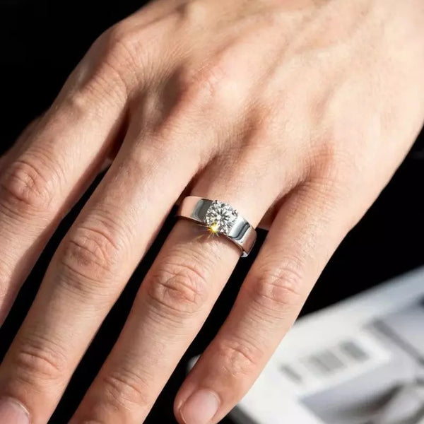 Bague Homme Moissanite Solstice