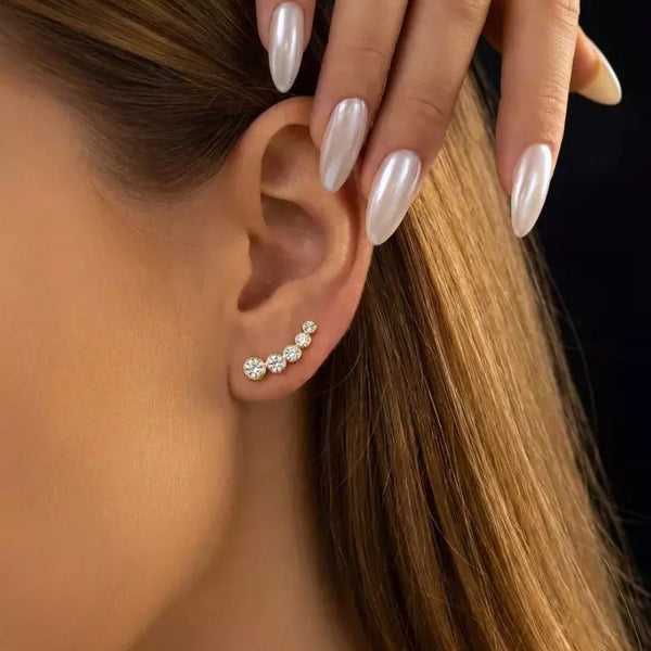 Boucles d'Oreilles Femme Moissanite Auréva