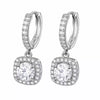 Boucles d'Oreilles Femme Moissanite Argent 925