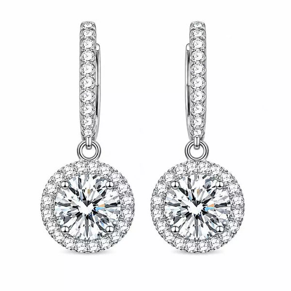 Boucles d'Oreilles Femme Moissanite Luméra Argent 925
