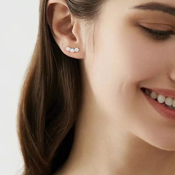 Boucles d'Oreilles Femme Moissanite Lyséa