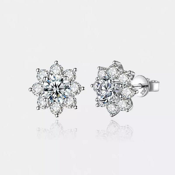 Boucles d'Oreilles Moissanite 