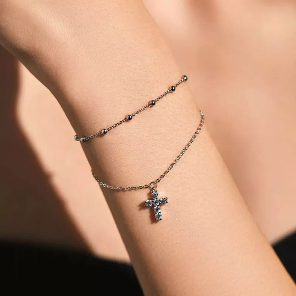 Bracelet Femme Argent 925 Croisette