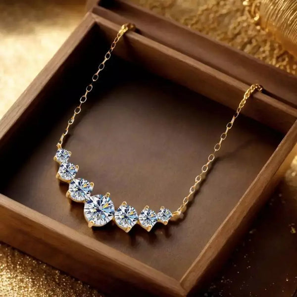 Collier Femme Moissanite Sourire