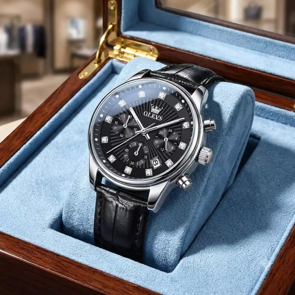 Montre Femme Cuir Noir