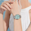 Montre Femme Acier Argenté Bleu