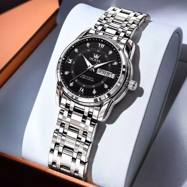 Montre Femme Argent et noir