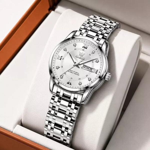 Montre Femme Blanc argenté