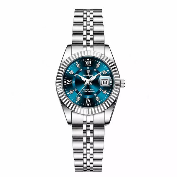 Montre Femme Bleu Argenté