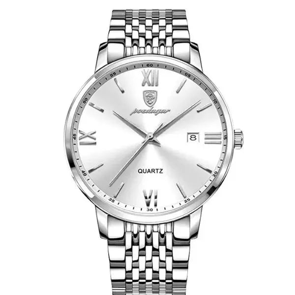 Montre Homme Argent Blanc