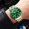 Montre Homme Vert Doré