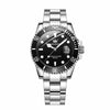 Montre Homme Argent et Noir